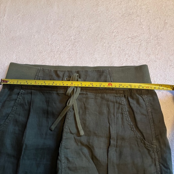 Hunter Green Linen Skirt - Picture 11 of 11
